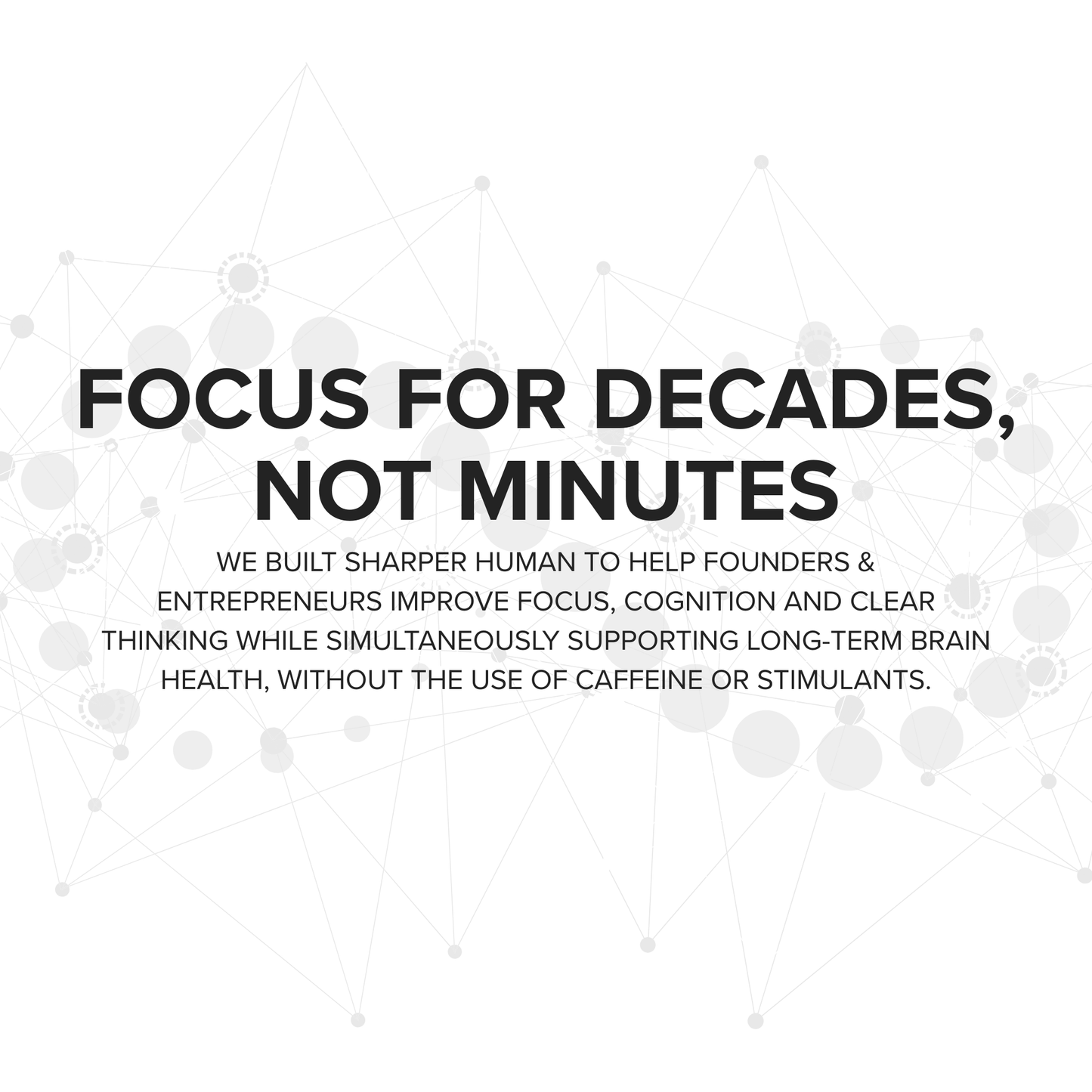 SHARPER HUMAN - Natural Brain Supplement & Nootropic Stack